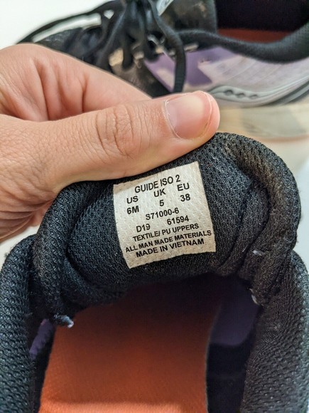 Saucony Guide ISO 2 Running Shoes Women Size 6M Purple/Black S710000-6 - Picture 9 of 10